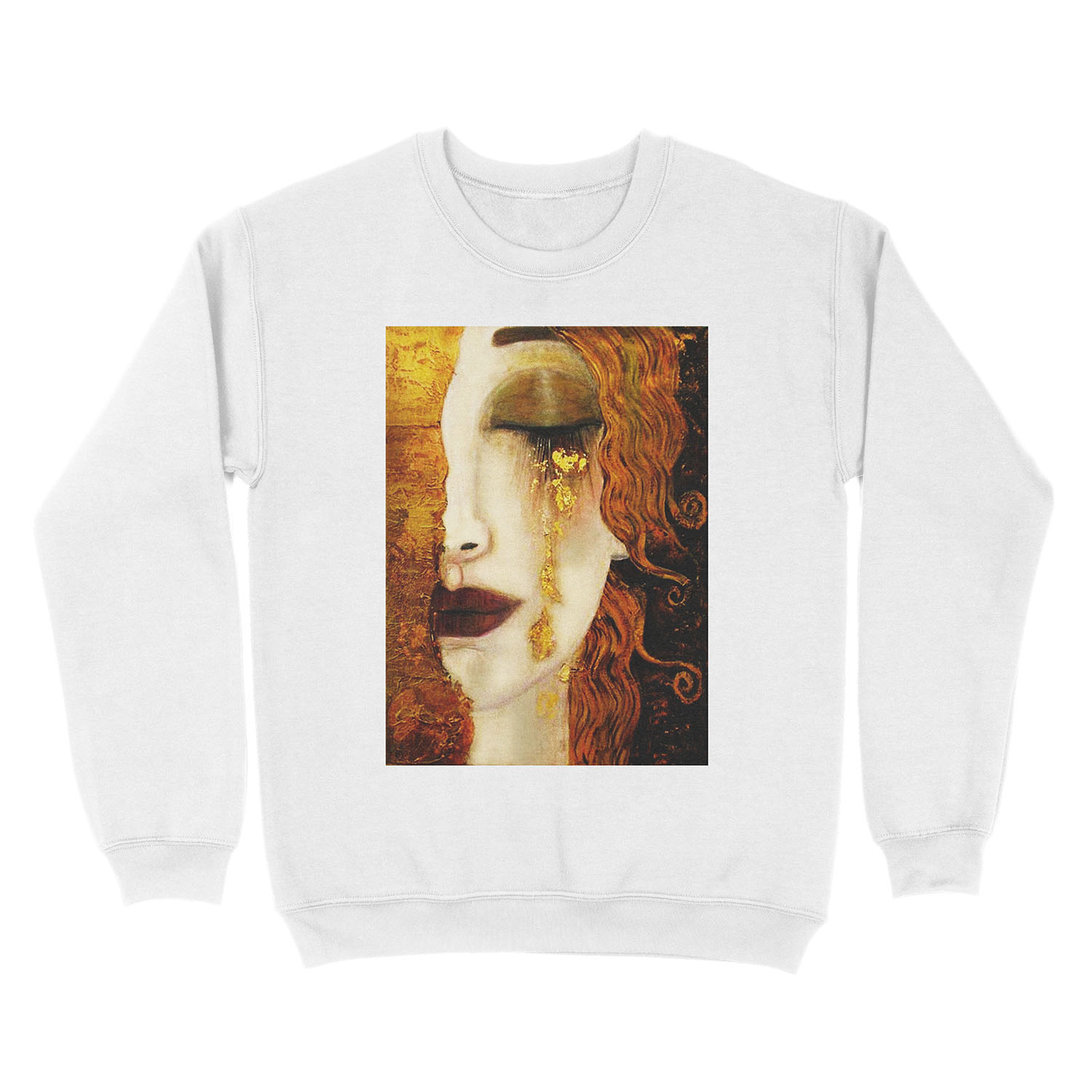 Klimt Golden Tears Unisex Crewneck Sweatshirt - Image 2