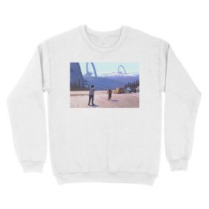 Alternative view of Klövsjöreläet Unisex Crewneck Sweatshirt