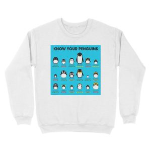 Alternative view of Know Your Penguins Unisex Crewneck Sweatshirt
