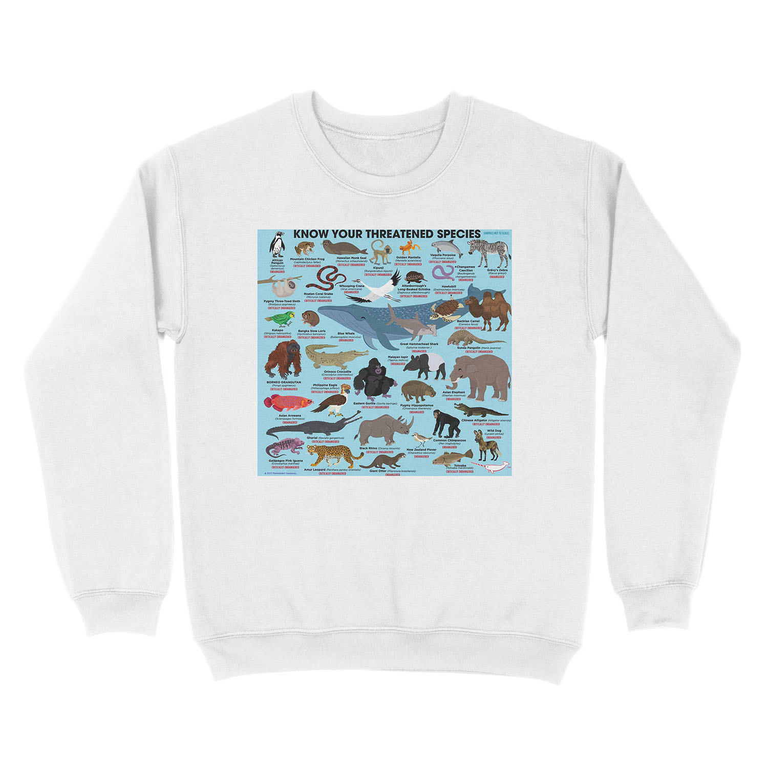 Know Your Threatened Species Unisex Crewneck Sweatshirt - Image 2
