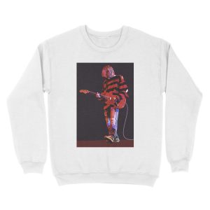 Alternative view of Kurt Cobain Fan Art; Kurt Cobain Portrait; Nirvana Art; Nirvana Fan Art Unisex Crewneck Sweatshirt