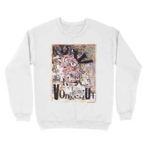 Alternative view of Kurt Vonnegut Portrait Unisex Crewneck Sweatshirt