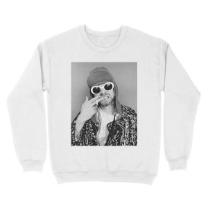 Alternative view of Kurtcobain Smoking Unisex Crewneck Sweatshirt