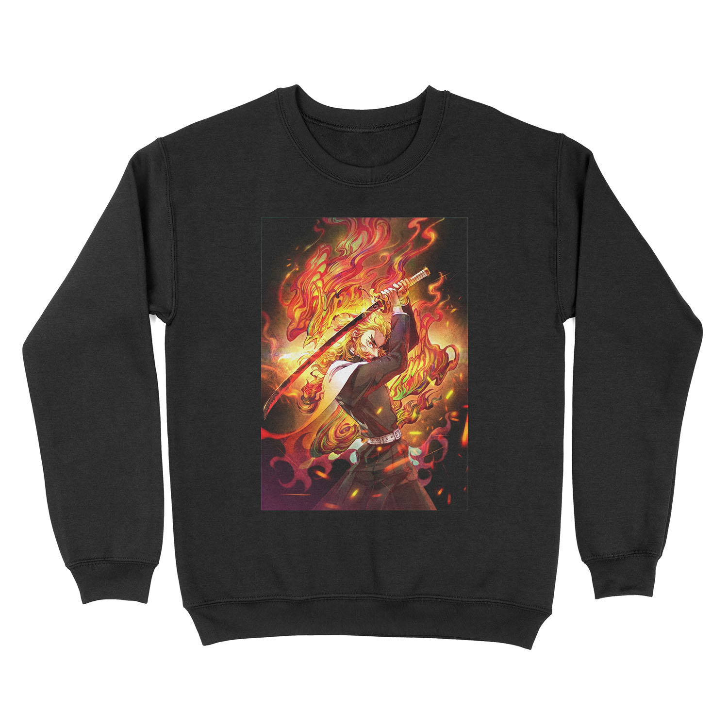 Kyojuro Rengoku - Demon Slayer Kimetsu no Yaiba The flame Kyojuro Rengoku pillar Unisex Crewneck Sweatshirt