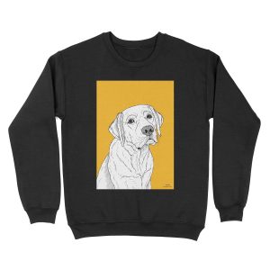 Labrador Dog Portrait Unisex Crewneck Sweatshirt
