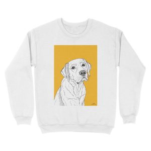 Alternative view of Labrador Dog Portrait Unisex Crewneck Sweatshirt