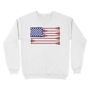 Alternative view of Lacrosse AmericasGame Unisex Crewneck Sweatshirt