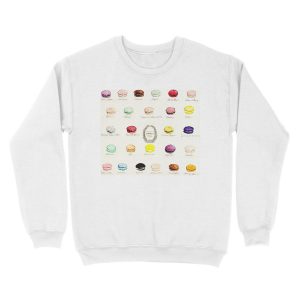 Alternative view of Laduree Macarons Flavor Menu Unisex Crewneck Sweatshirt