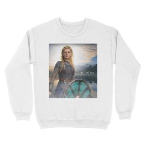 Alternative view of Lagertha Vikings Unisex Crewneck Sweatshirt