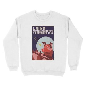 Alternative view of Laika - Space Dog Unisex Crewneck Sweatshirt