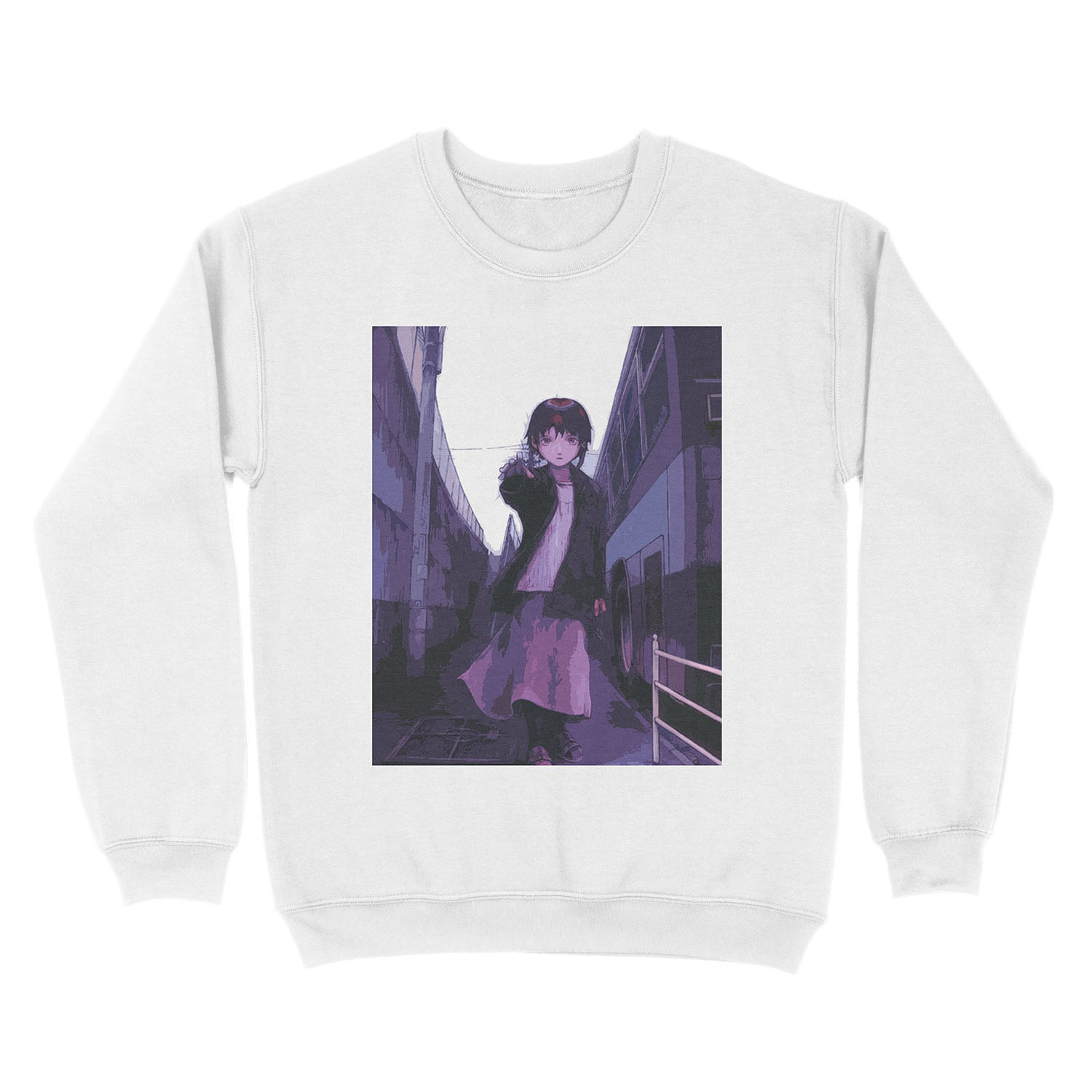 Lain Serial Experiments Lain Unisex Crewneck Sweatshirt - Image 2