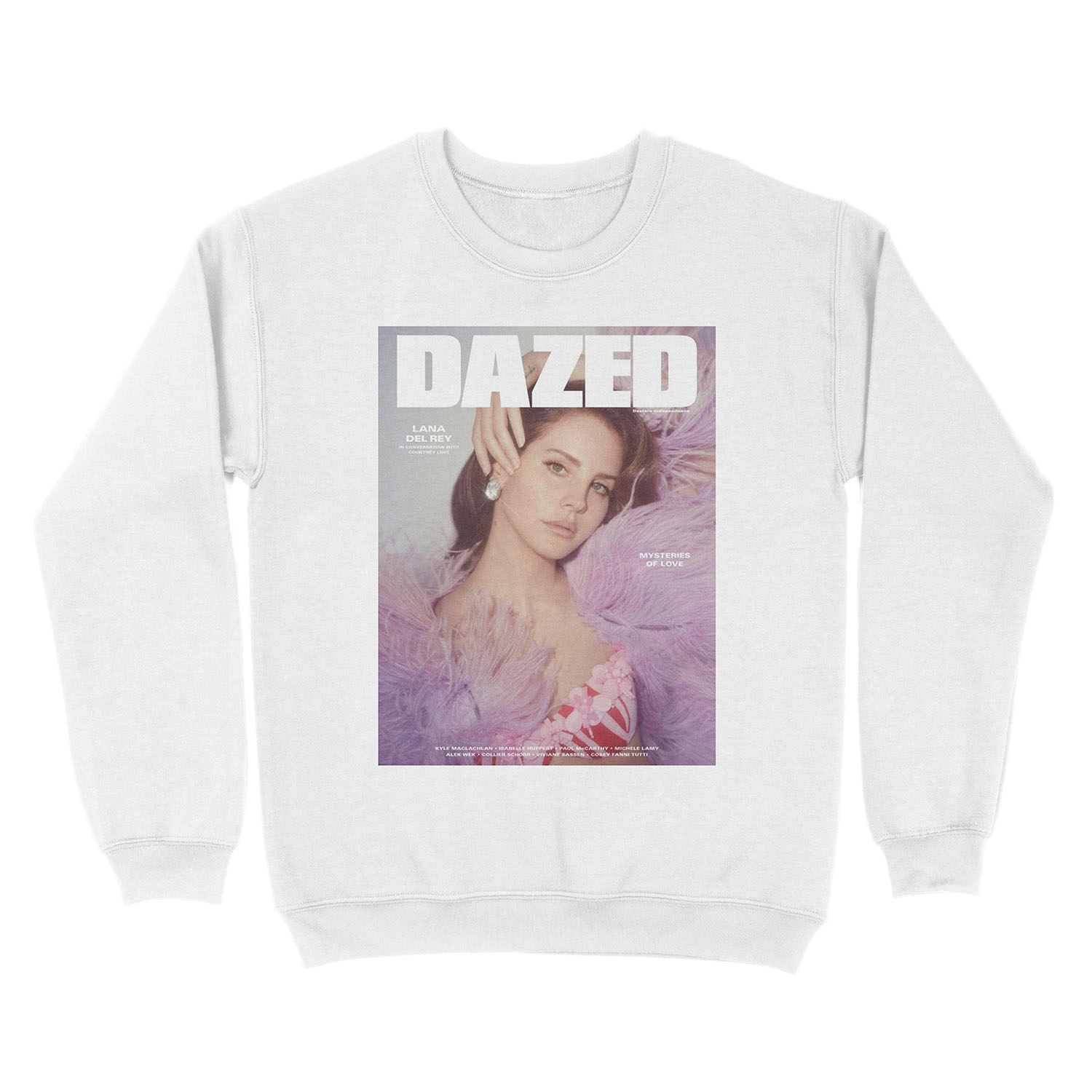 lana pink style Unisex Crewneck Sweatshirt - Image 2