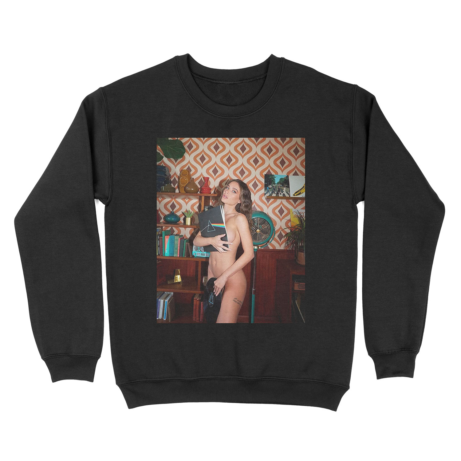 Lana Rhoades Vinyl Unisex Crewneck Sweatshirt