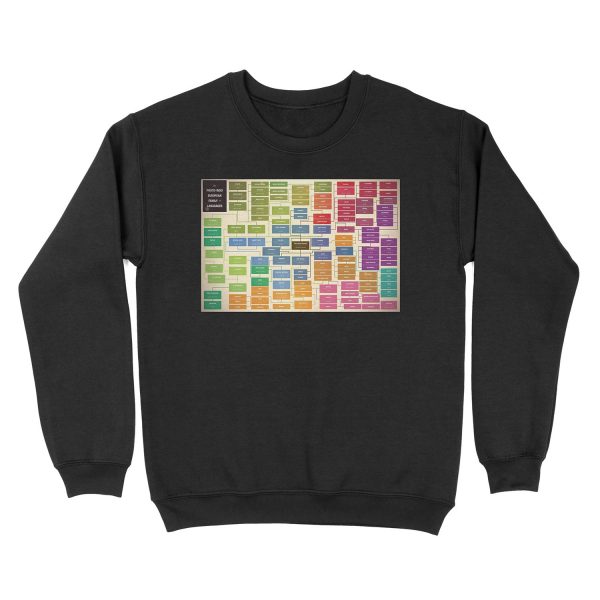 Language family tree Unisex Crewneck Sweatshirt