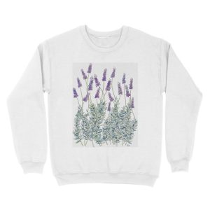 Alternative view of Lavender, Illustration Unisex Crewneck Sweatshirt