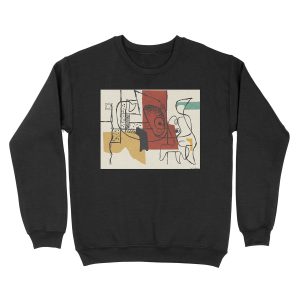 Le Corbusier Painting - Two Heads Unisex Crewneck Sweatshirt