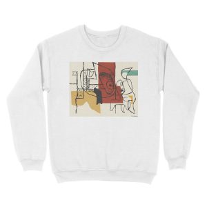 Alternative view of Le Corbusier Painting - Two Heads Unisex Crewneck Sweatshirt
