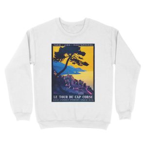 Alternative view of Le Tour Du Cap Corse, French Travel Unisex Crewneck Sweatshirt