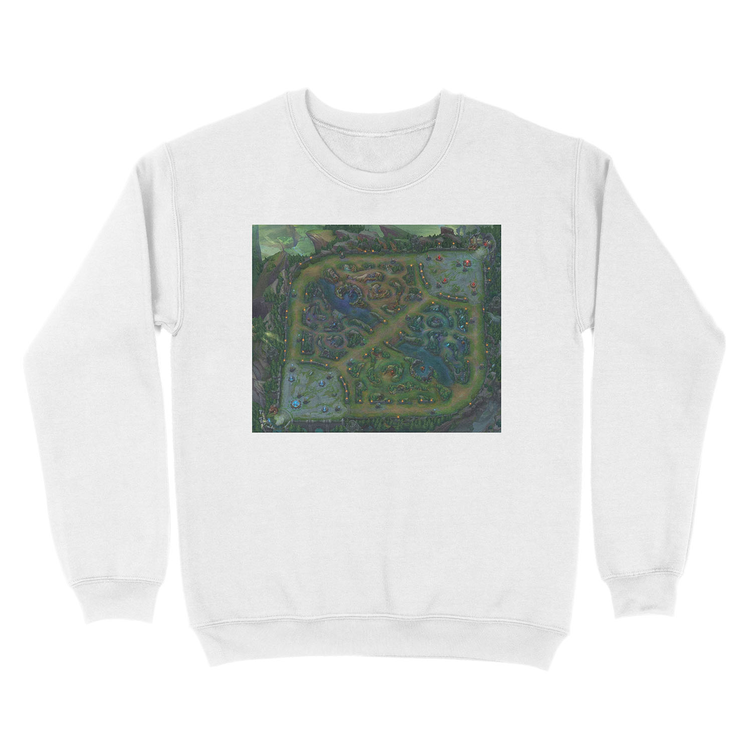 League Of Legends - Summoner's Rift Map 6K Unisex Crewneck Sweatshirt - Image 2