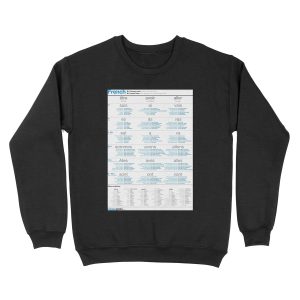 Learn French - Common Verbs Unisex Crewneck Sweatshirt