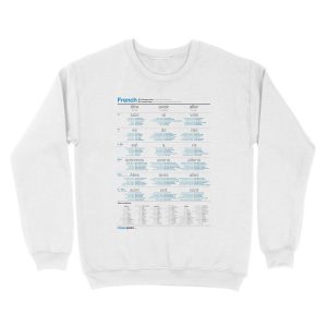 Alternative view of Learn French - Common Verbs Unisex Crewneck Sweatshirt