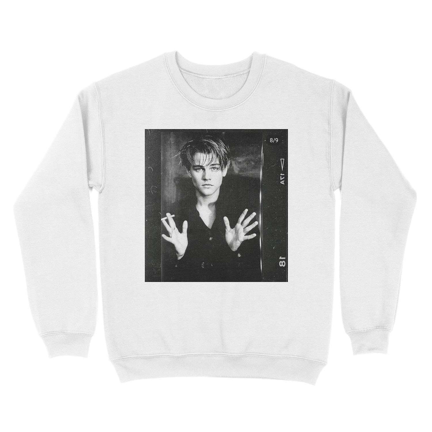 LEO With A Cigarette. Unisex Crewneck Sweatshirt - Image 2