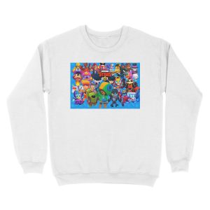 Alternative view of LEON and FRIENDS BRAWLERS from BRAWL STARS - BrawlStarsPrime Unisex Crewneck Sweatshirt