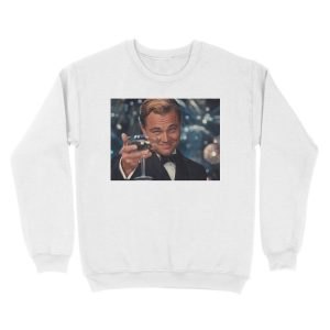 Alternative view of Leonardo Dicaprio Great Gatsby Unisex Crewneck Sweatshirt