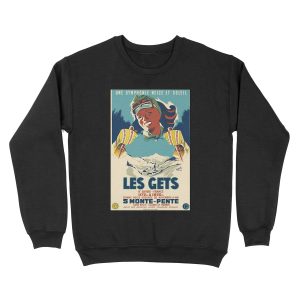Les Gets, une symphonie neige et soleil, Ski Unisex Crewneck Sweatshirt