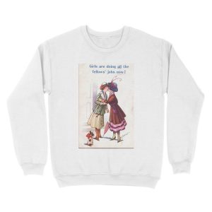 Alternative view of Lesbian Suffragettes Unisex Crewneck Sweatshirt