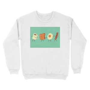 Alternative view of Let's All Go And Have Breakfast Unisex Crewneck Sweatshirt