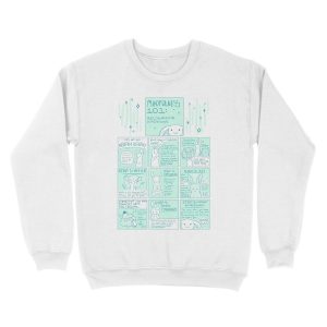 Alternative view of Let's Get You Mentally Healthy: Mindfulness 101 Bunny Comic Unisex Crewneck Sweatshirt