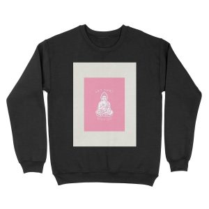 Let That Shit Go Buddha (Pink) Unisex Crewneck Sweatshirt