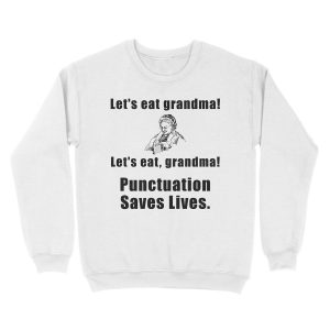 Alternative view of Lets Eat Grandma Unisex Crewneck Sweatshirt