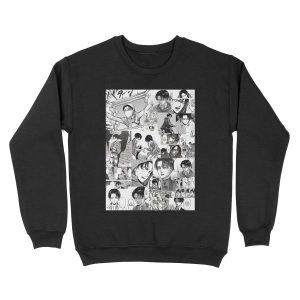 Levi Manga Collage Unisex Crewneck Sweatshirt