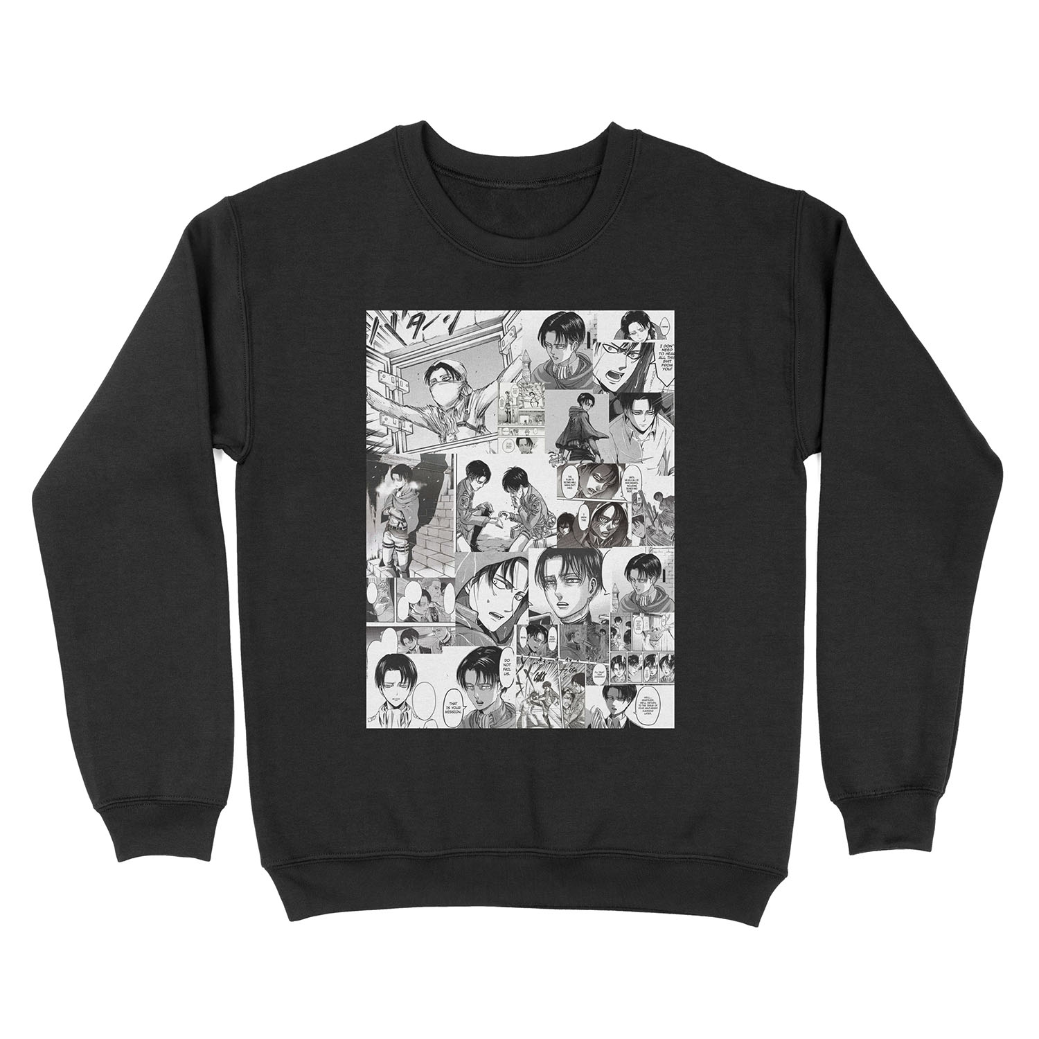 Levi Manga Collage Unisex Crewneck Sweatshirt