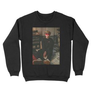 Lewis Capaldi wearing 4 pairs of funky glasses Unisex Crewneck Sweatshirt