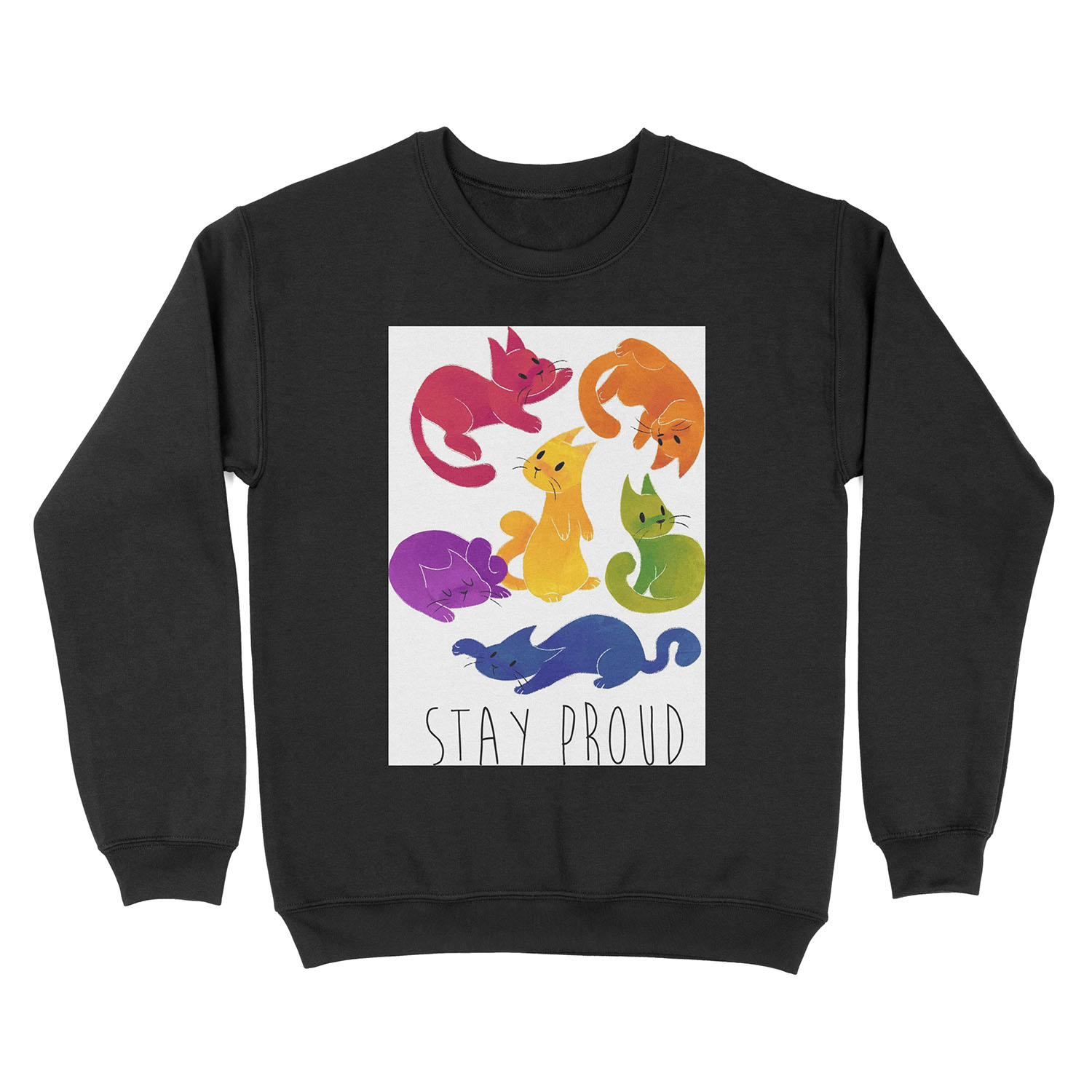 LGBT + PRIDE CATS Unisex Crewneck Sweatshirt