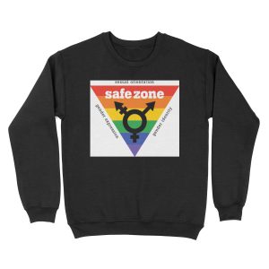 LGBT+ Safe Zone Equality Unisex Crewneck Sweatshirt