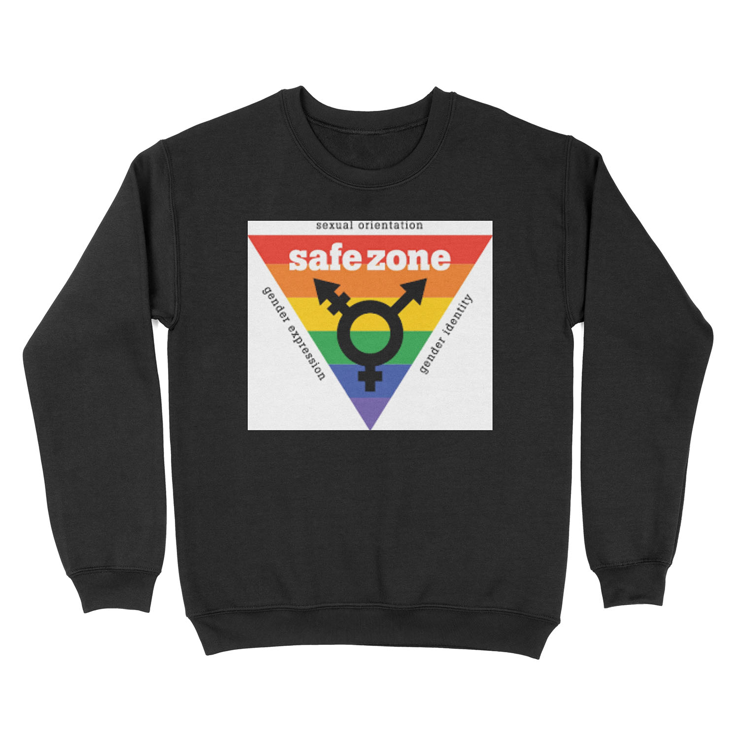 LGBT+ Safe Zone Equality Unisex Crewneck Sweatshirt