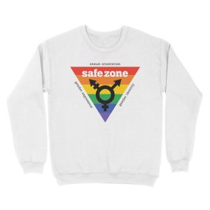 Alternative view of LGBT+ Safe Zone Equality Unisex Crewneck Sweatshirt