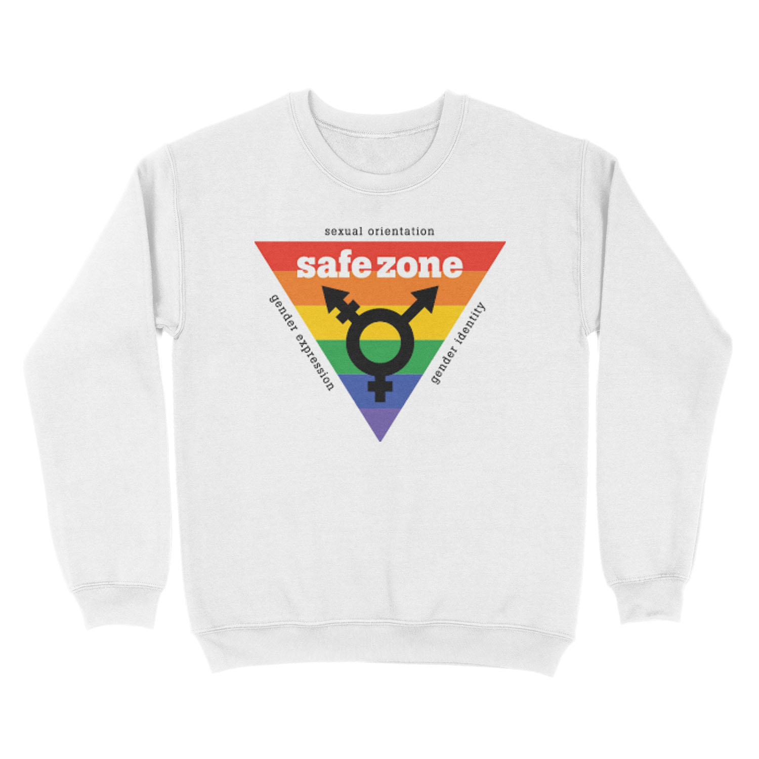 LGBT+ Safe Zone Equality Unisex Crewneck Sweatshirt - Image 2
