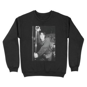 Liam Gallagher Pose Unisex Crewneck Sweatshirt