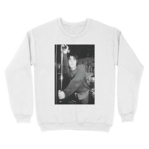 Alternative view of Liam Gallagher Pose Unisex Crewneck Sweatshirt