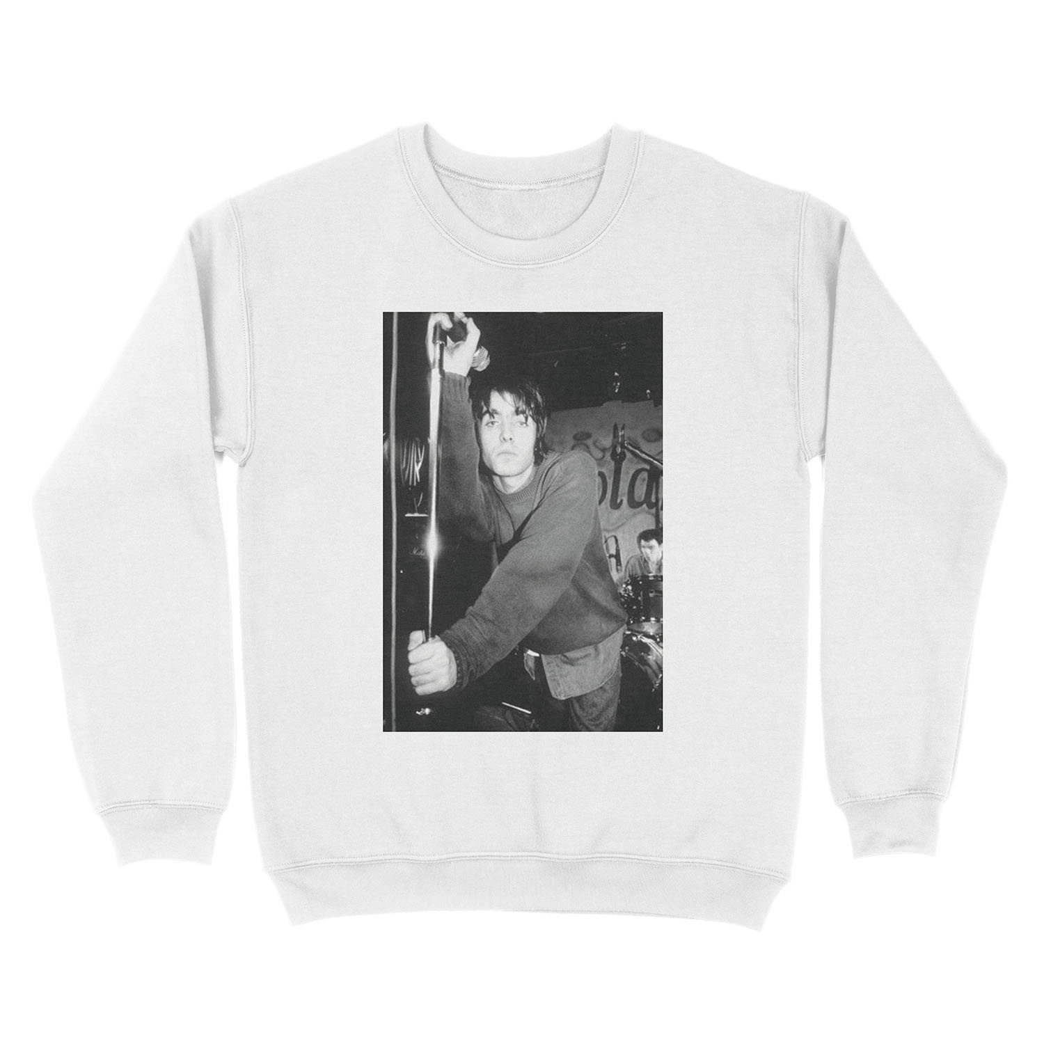 Liam Gallagher Pose Unisex Crewneck Sweatshirt - Image 2