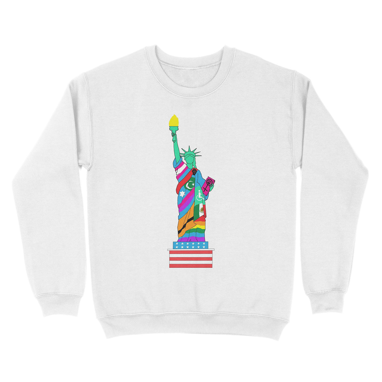 Liberty for All Unisex Crewneck Sweatshirt - Image 2