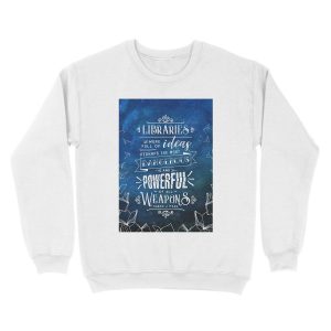 Alternative view of Libraries Unisex Crewneck Sweatshirt