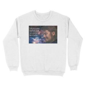 Alternative view of Life is a Crazy Mystical Thing Unisex Crewneck Sweatshirt