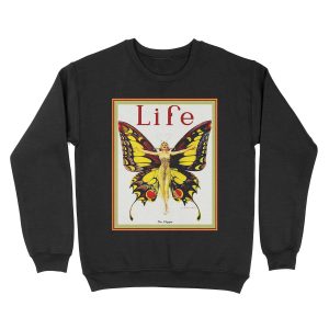 LIFE : Vintage 1922 Flapper Advertising Print Unisex Crewneck Sweatshirt