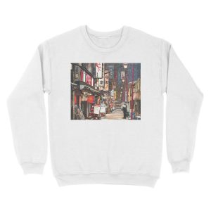 Alternative view of Lights in the Snow Unisex Crewneck Sweatshirt